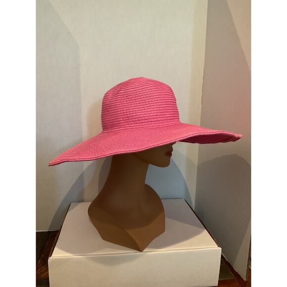 Ole	 America - All Fiber Woven Wide Brim Sun Hat - Pink - One Size main image 9